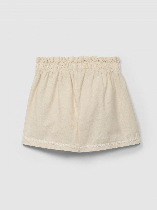 Pull-up shorts with bow Pull-up shorts with bow