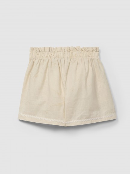 Pull-up shorts with bow Pull-up shorts with bow