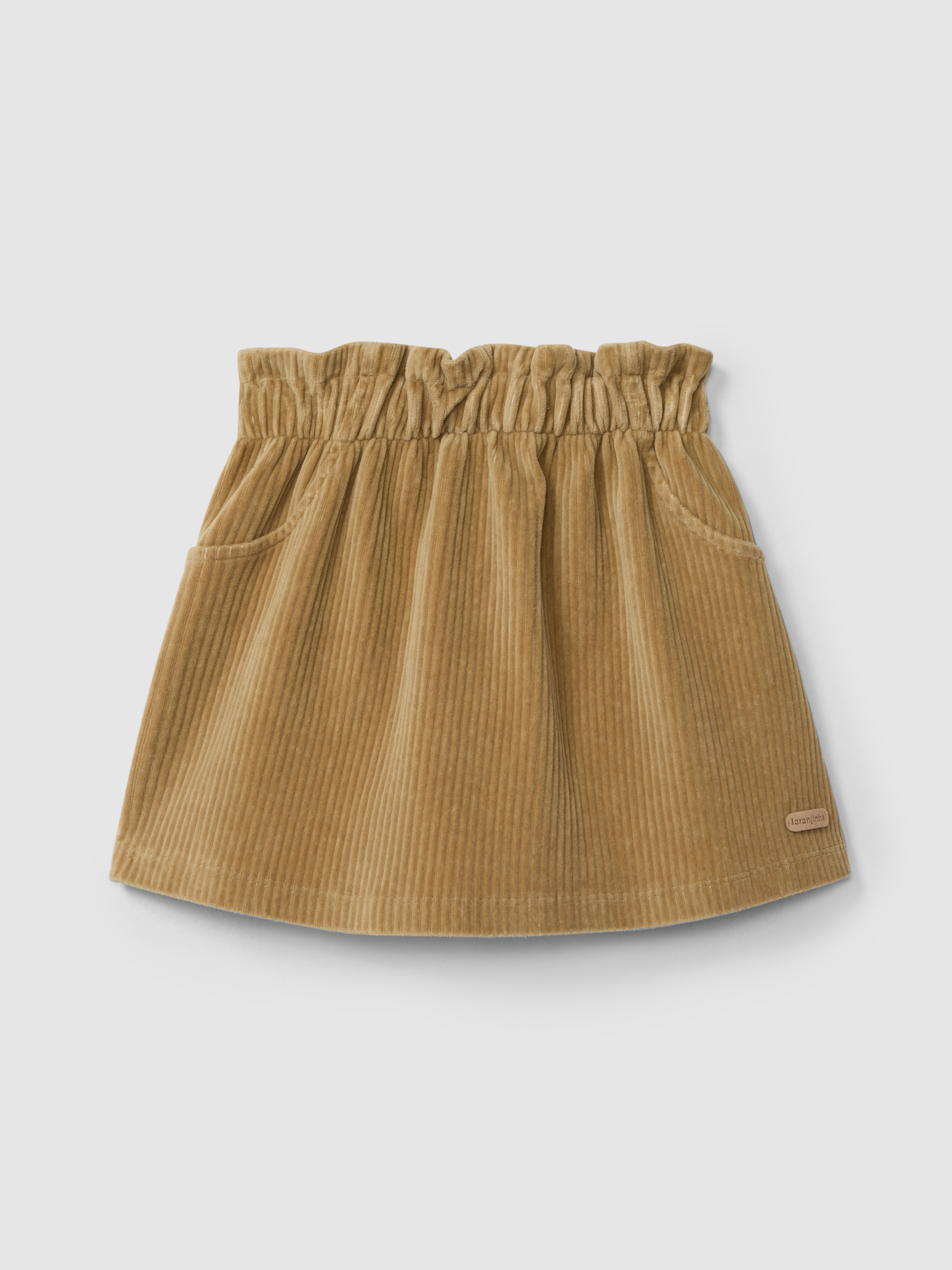 Pull-up skirt with decorative pockets