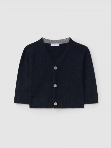 Gilet tricot� col en V