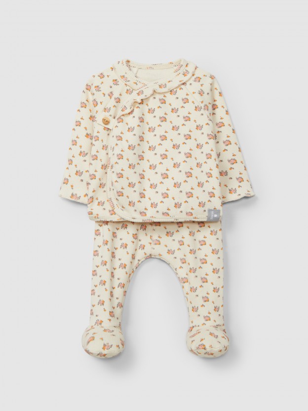 Two-piece set flowers Two-piece set flowers