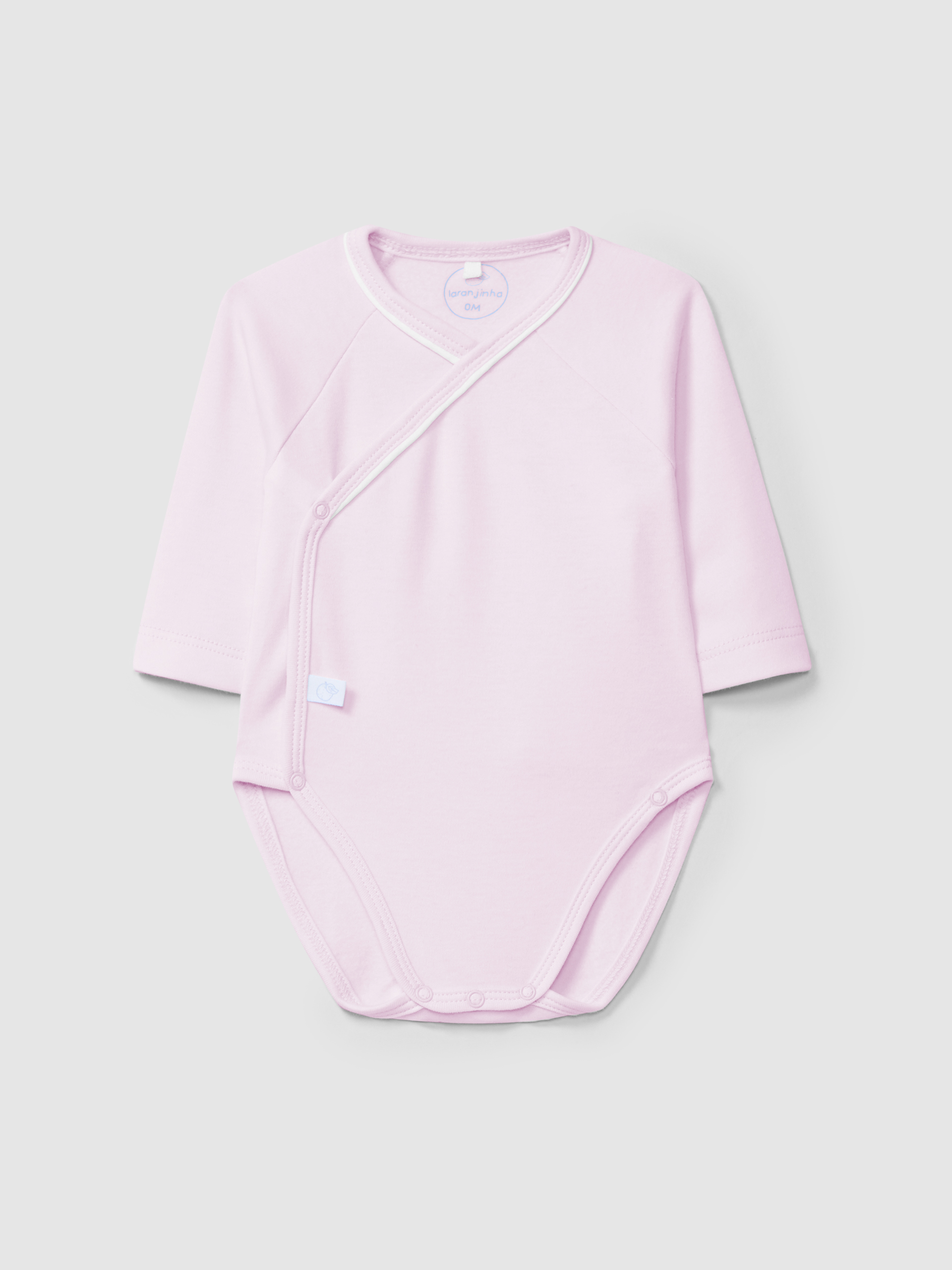 Plain crossover bodysuit with decorative detail