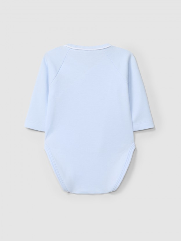 Body crois� uni avec d�tail d�coratif