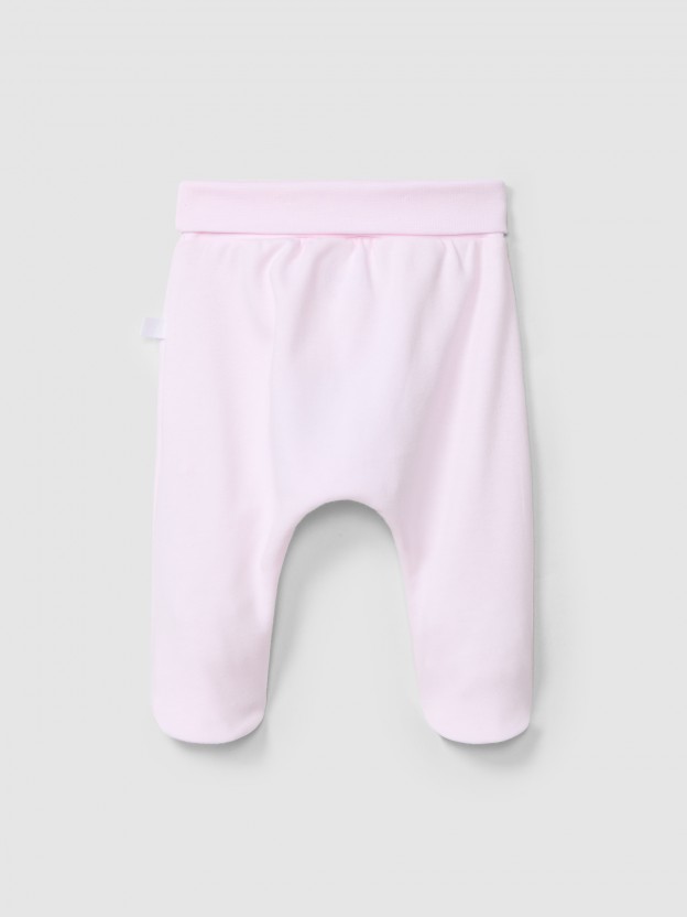 Collants unis avec d�tail d�coratif