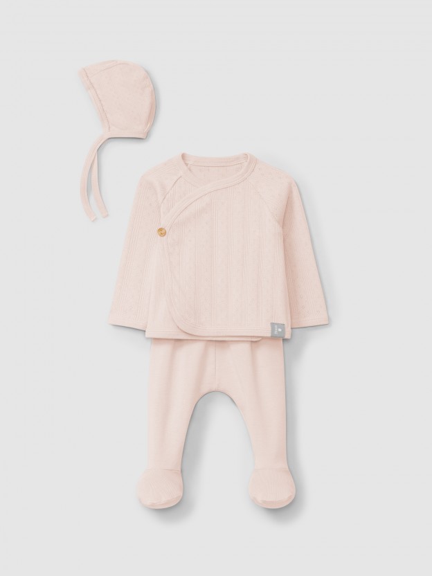 Three-piece ajour pattern set