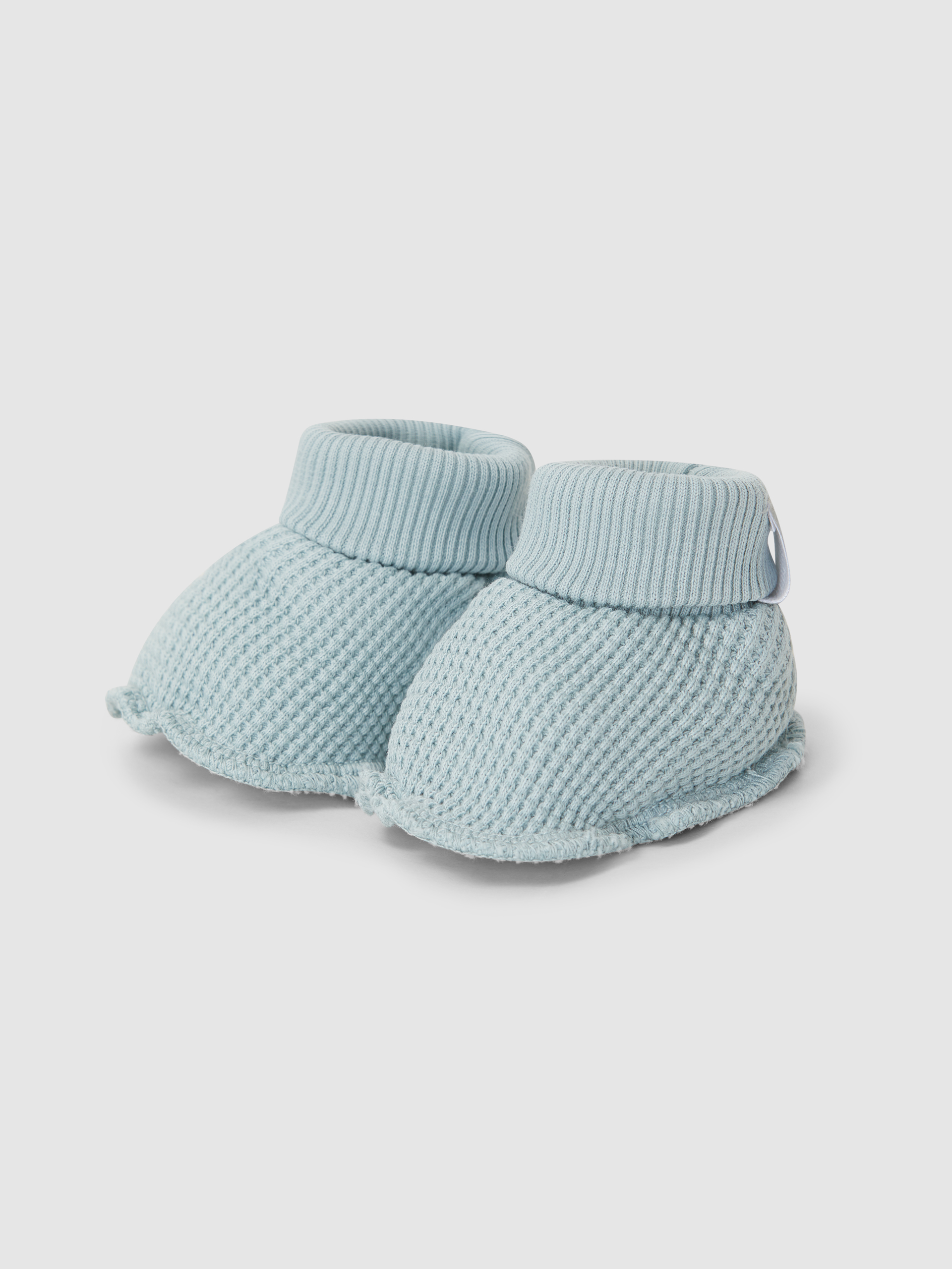 Waffle weave booties