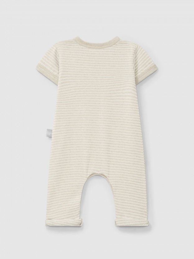 Cotton striped jumpsuit Cotton striped jumpsuit