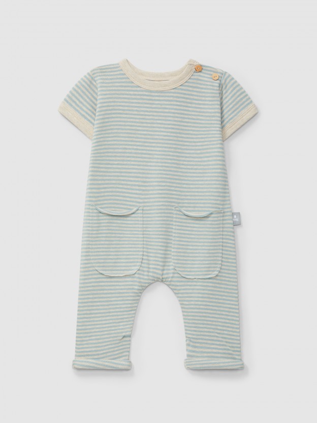 Cotton striped jumpsuit Cotton striped jumpsuit