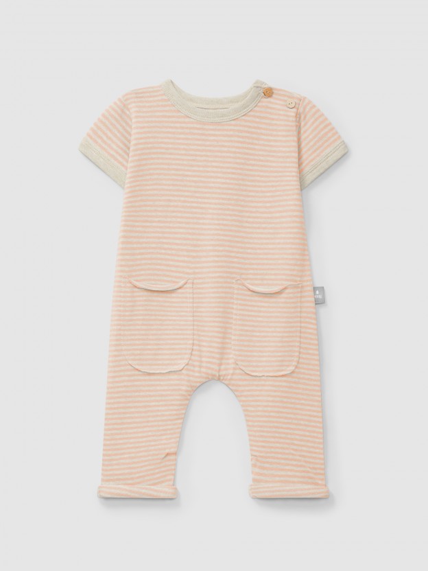 Cotton striped jumpsuit Cotton striped jumpsuit