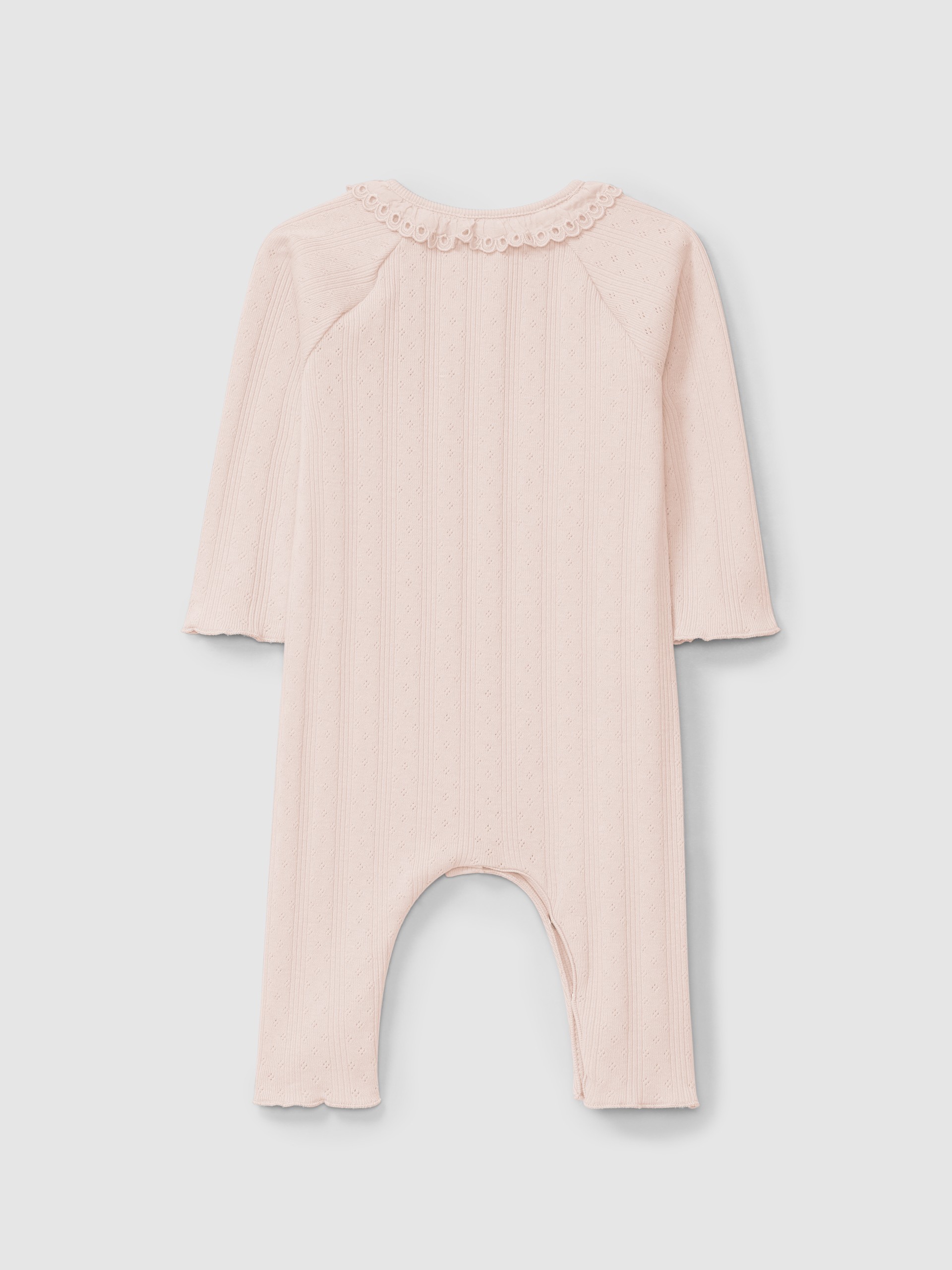 Ensemble ajouré avec broderie anglaise