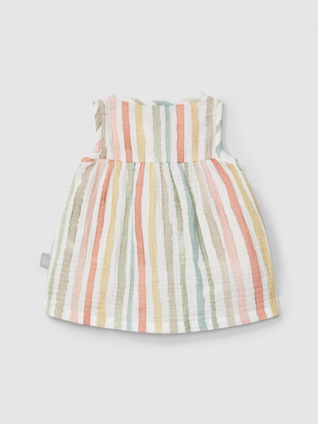 Multi-colour striped dress Multi-colour striped dress
