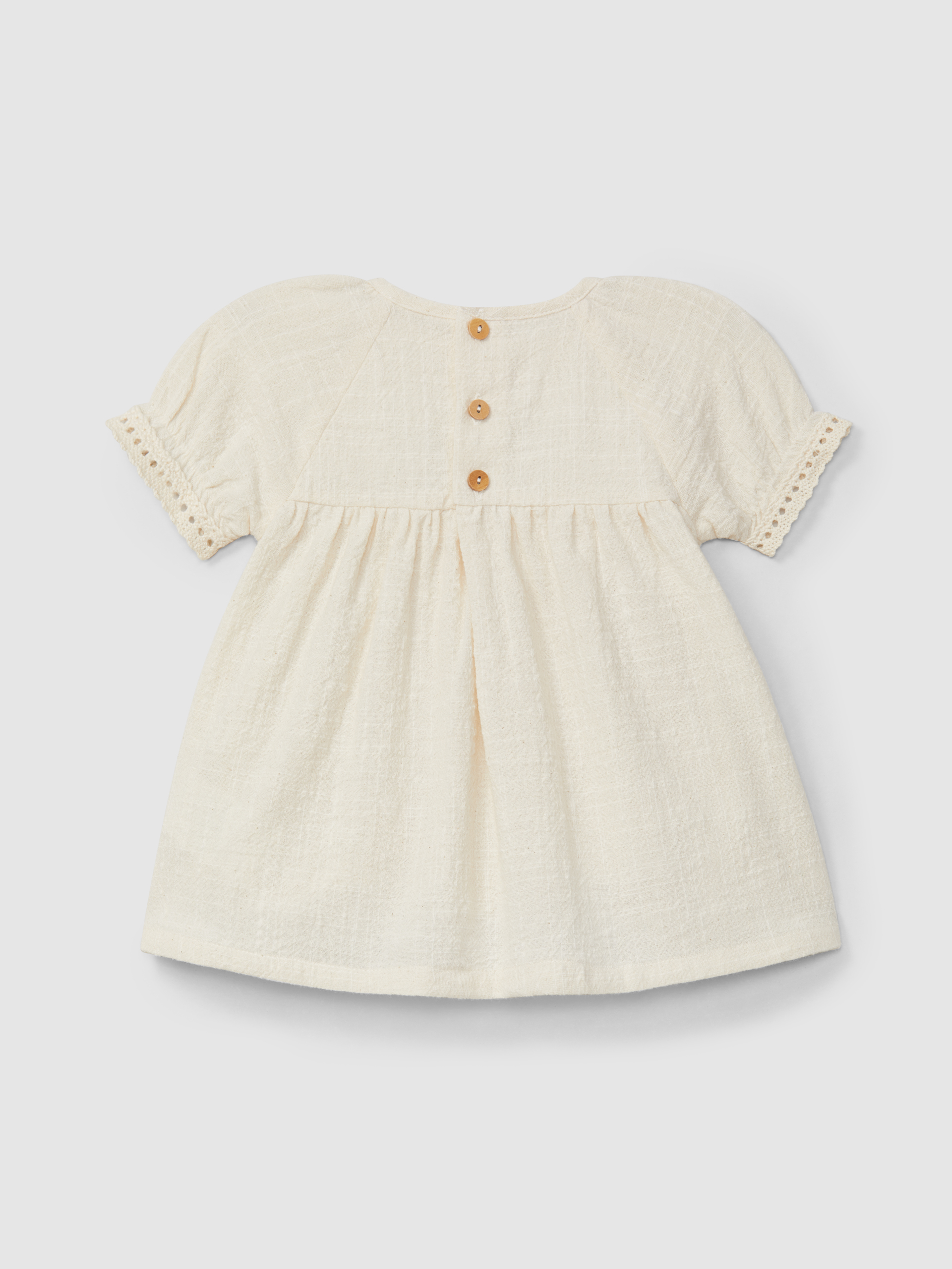 Robe avec broderie et détails en dentelle