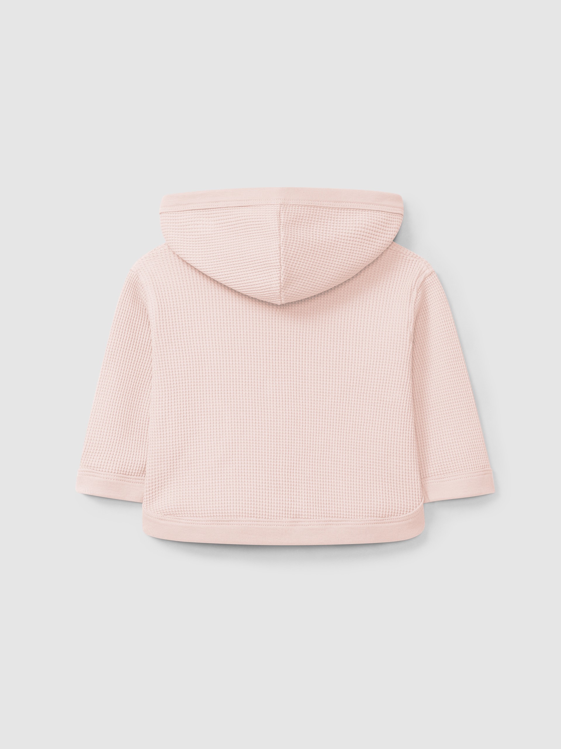 Gilet à capuche en maille gaufrée
