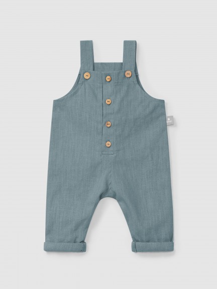Plain dungarees in linen with cotton Plain dungarees in linen with cotton