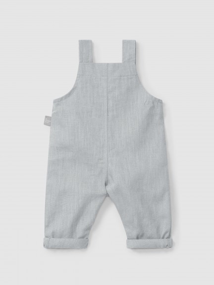 Plain dungarees in linen with cotton Plain dungarees in linen with cotton