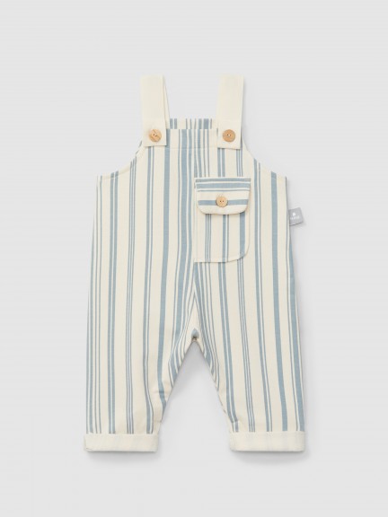 Printed plush dungarees Printed plush dungarees