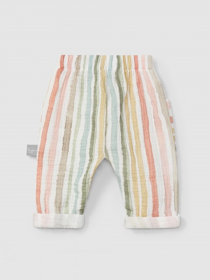 Multi-colour striped pull-up pants Multi-colour striped pull-up pants