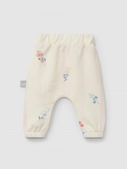 Printed plush pull-up pants Printed plush pull-up pants