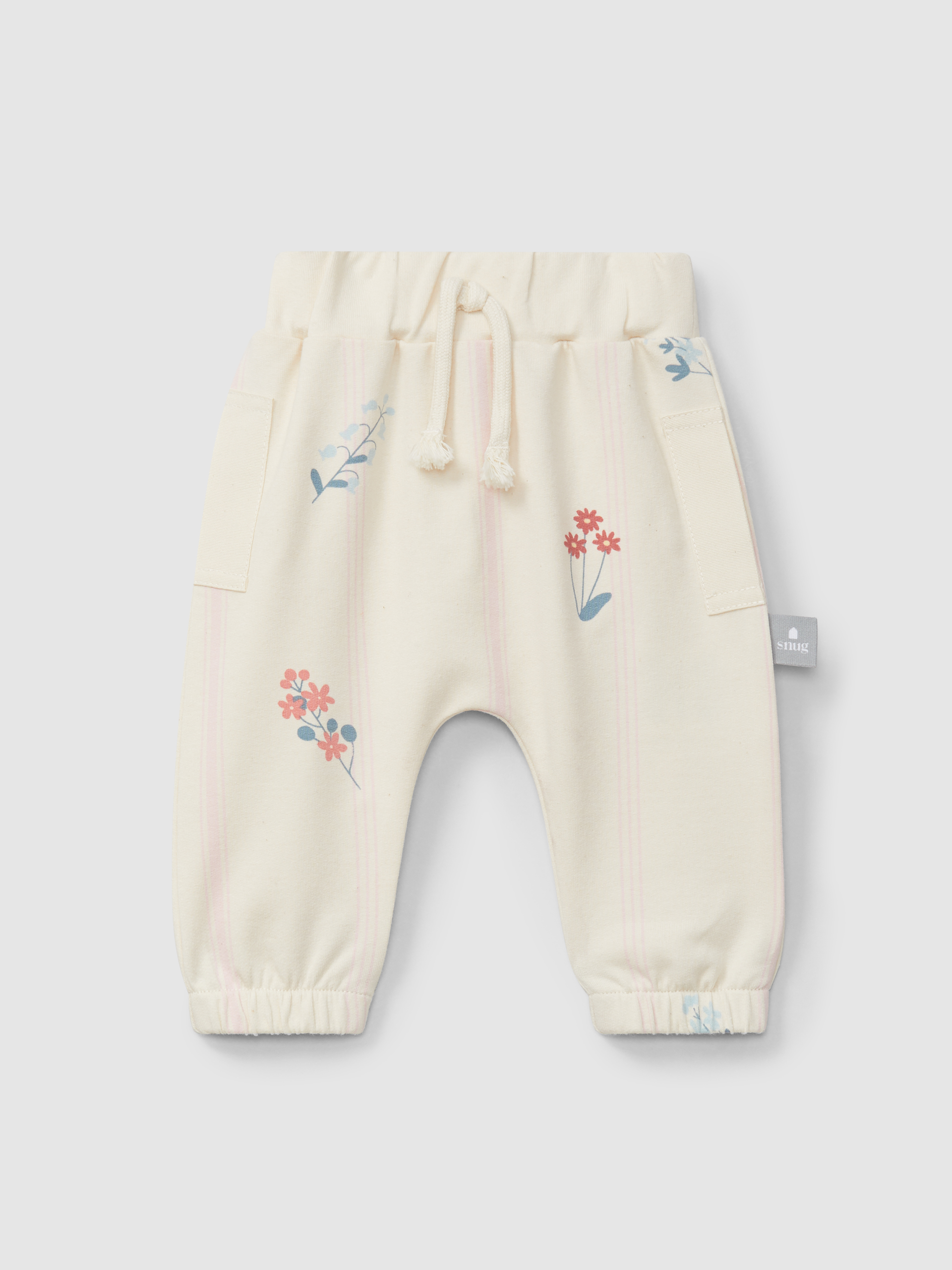 Printed plush pull-up pants
