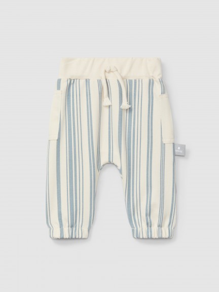 Pantal�n pull-up de felpa estampada
