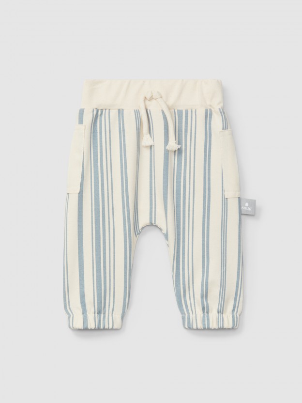 Printed plush pull-up pants Printed plush pull-up pants