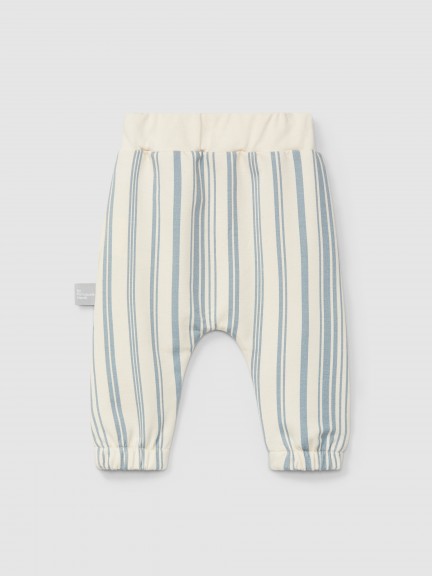 Pantalón pull-up de felpa estampada Pantalón pull-up de felpa estampada