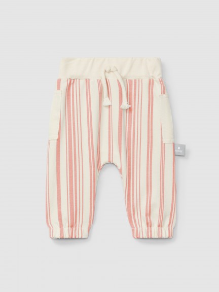 Printed plush pull-up pants Printed plush pull-up pants