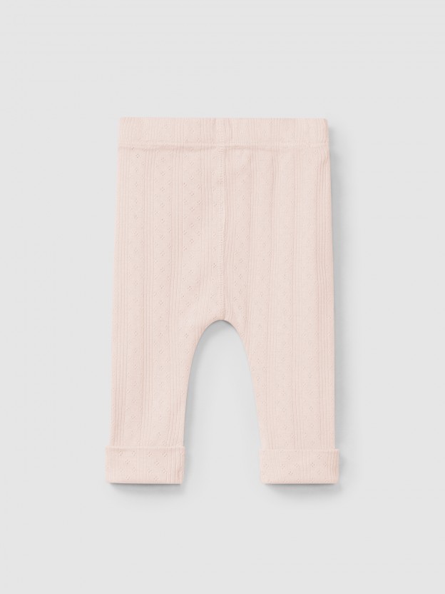 Ajour pattern leggings