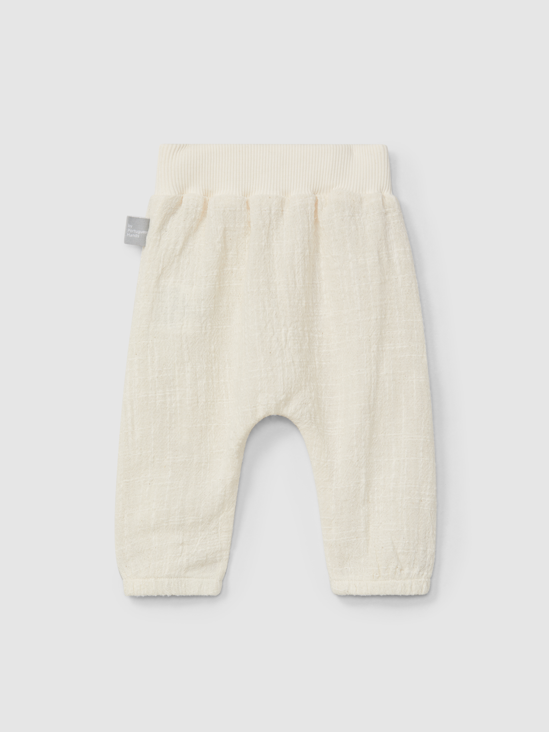 Natural-effect pull-up pants