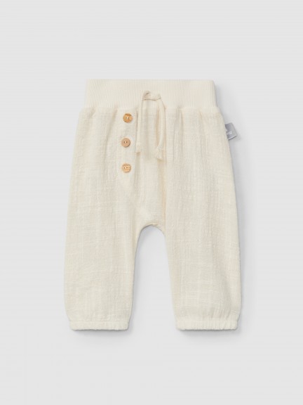 Natural-effect pull-up pants Natural-effect pull-up pants