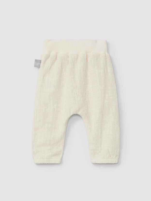 Natural-effect pull-up pants Natural-effect pull-up pants