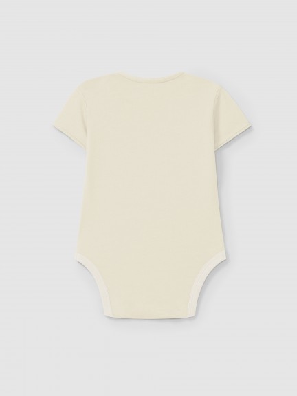 Plain bodysuit without collar Plain bodysuit without collar