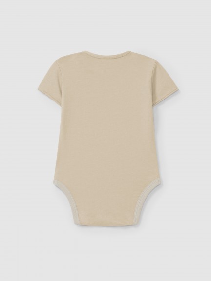 Plain bodysuit without collar Plain bodysuit without collar