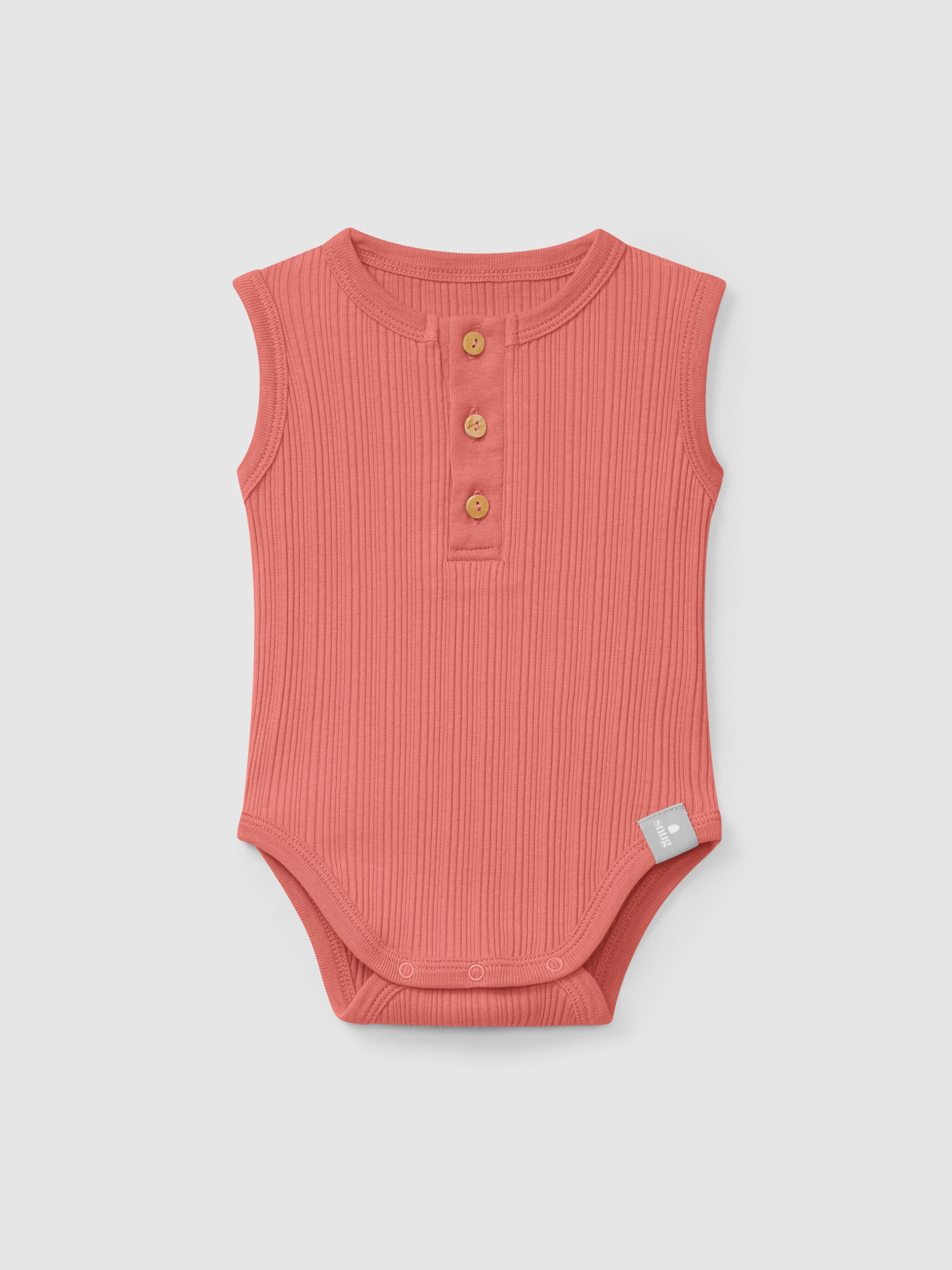 Ribbed jersey singlet bodysuit