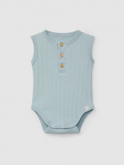 Ribbed jersey singlet bodysuit Ribbed jersey singlet bodysuit
