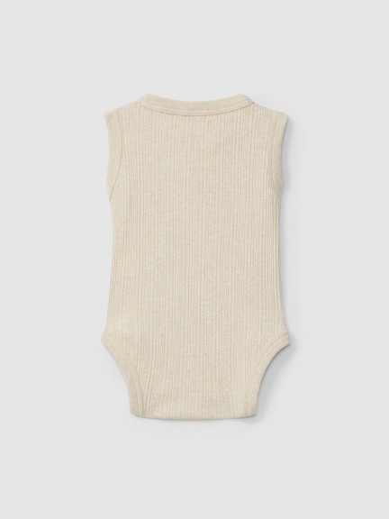 Ribbed jersey singlet bodysuit Ribbed jersey singlet bodysuit