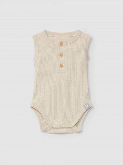 Ribbed jersey singlet bodysuit Ribbed jersey singlet bodysuit