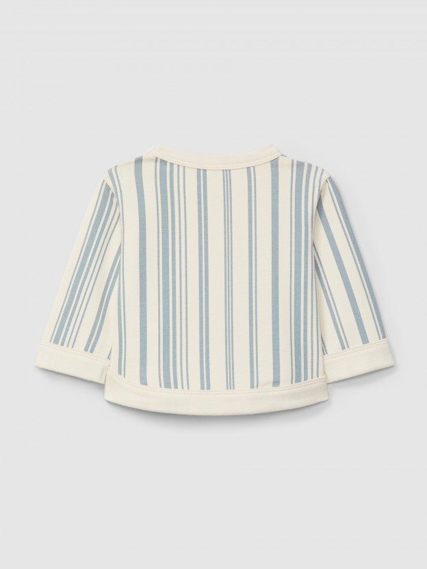 Printed plush sweater Printed plush sweater