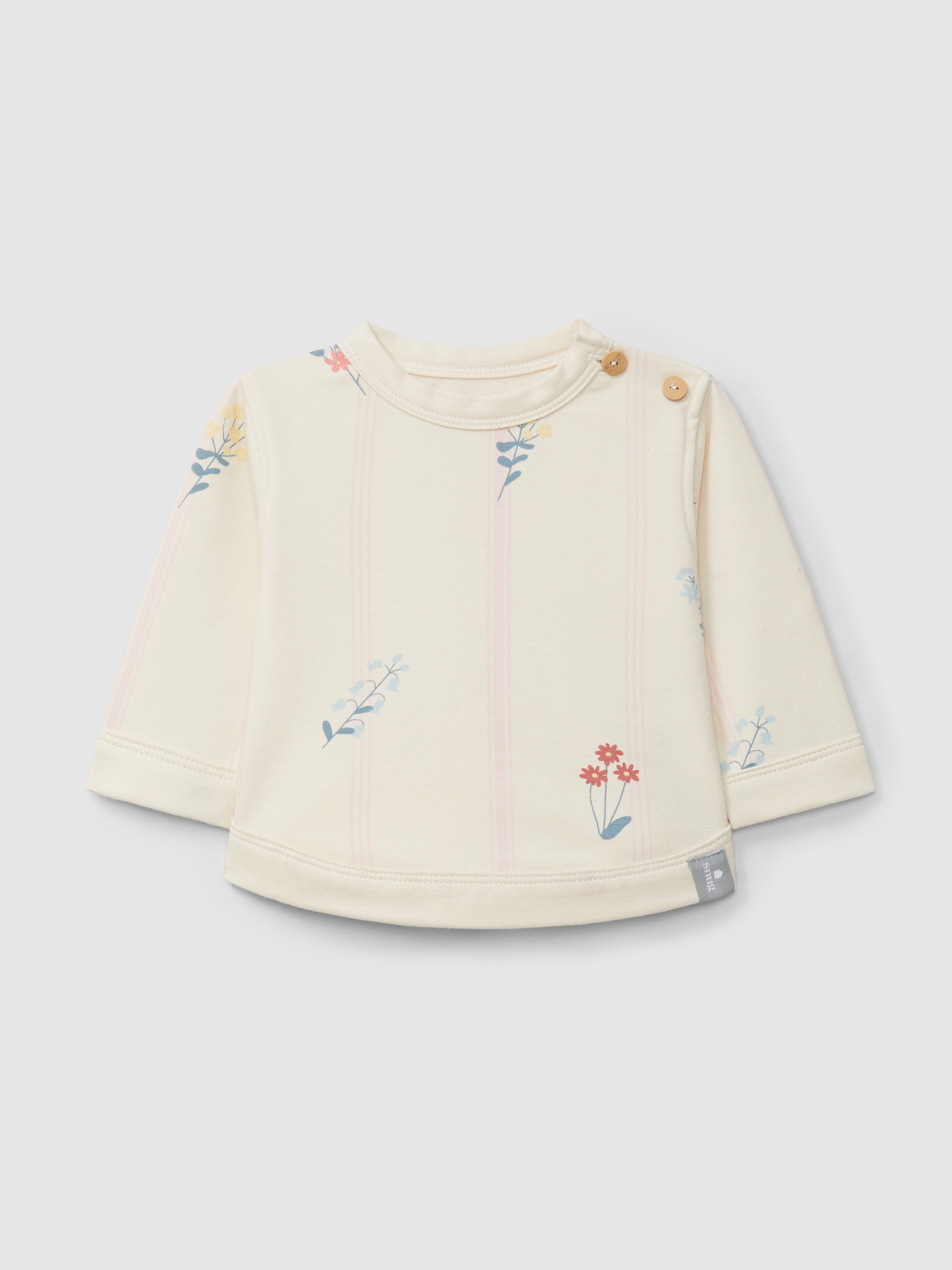 Camisola em felpa estampada