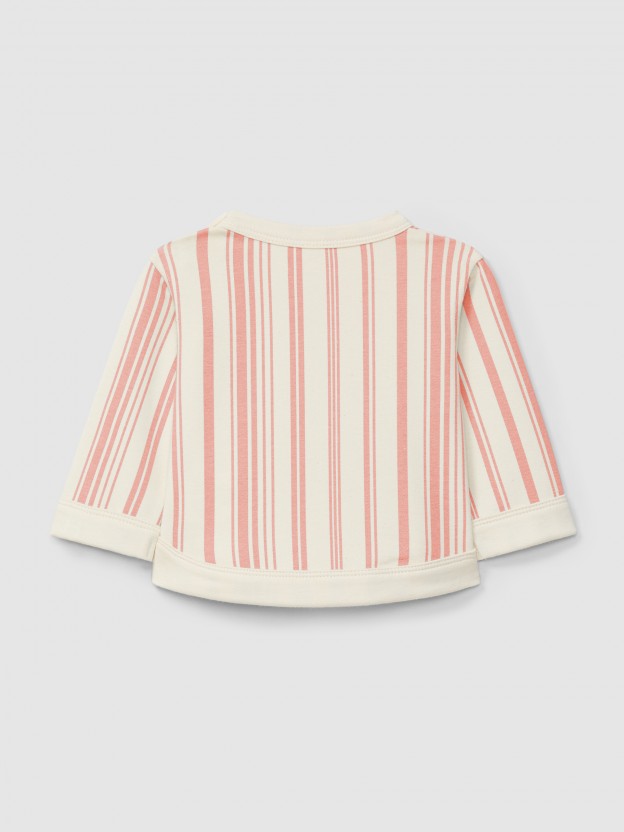 Printed plush sweater Printed plush sweater