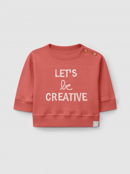 "Let s be creative" sweater
