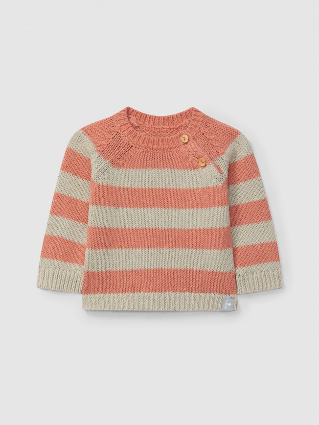 Striped knitted jumper Striped knitted jumper