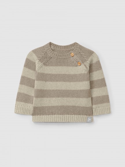 Striped knitted jumper Striped knitted jumper