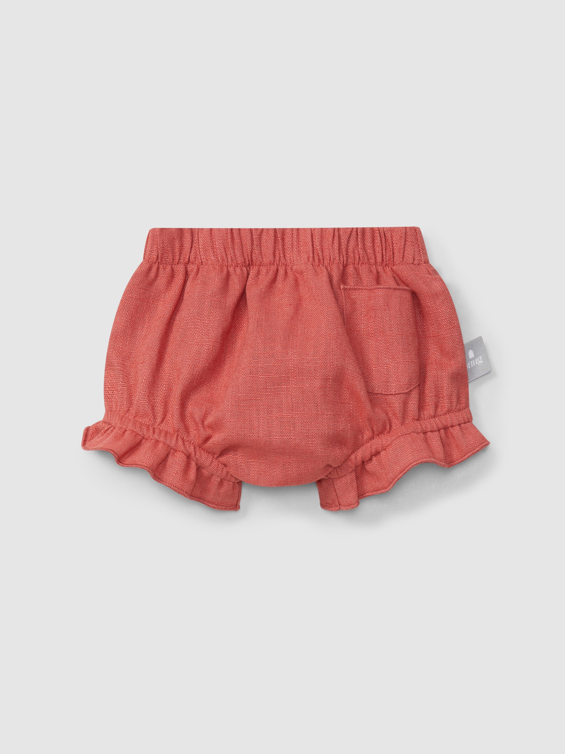 Plain pull-up diaper cover in linen with cotton