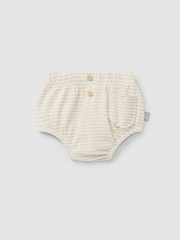 Cotton striped diaper cover Cotton striped diaper cover