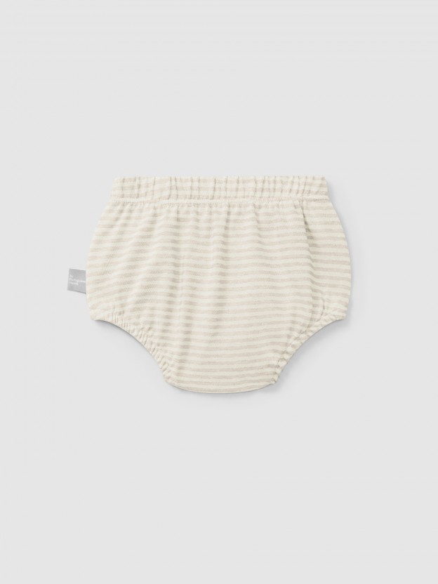 Cotton striped diaper cover Cotton striped diaper cover