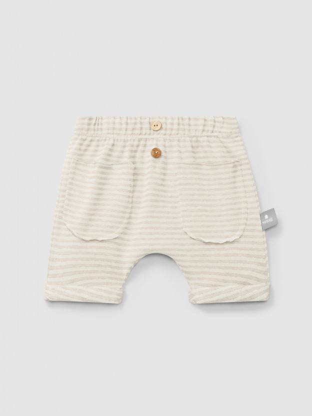 Cotton striped shorts Cotton striped shorts