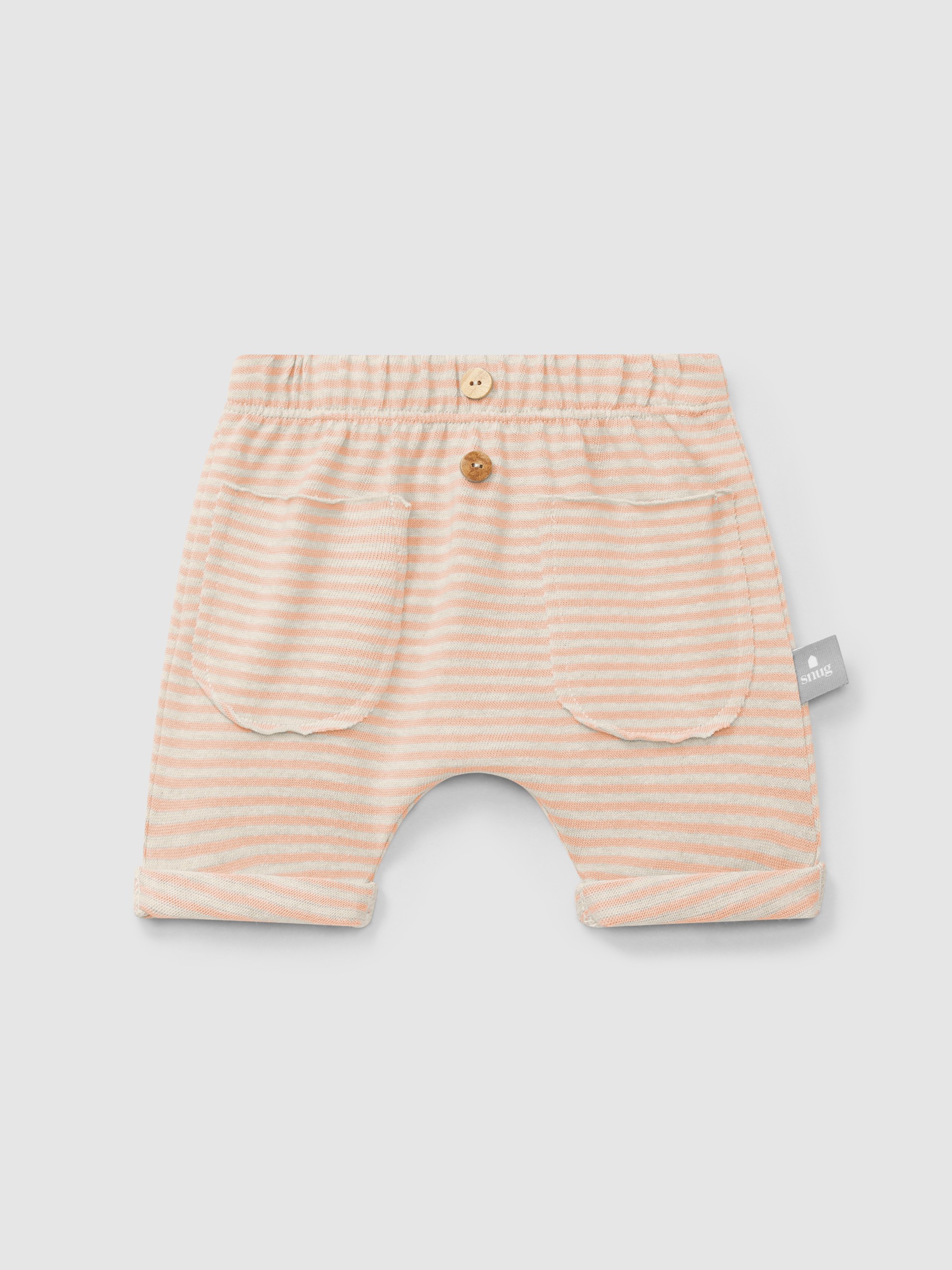 Pantalón Corto de algodón a rayas