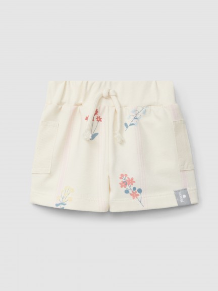 Pantal�n Corto pull-up de felpa estampada