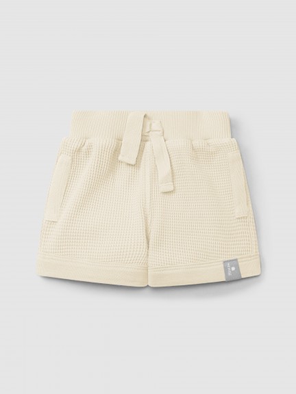 Waffle weave pull-up shorts Waffle weave pull-up shorts